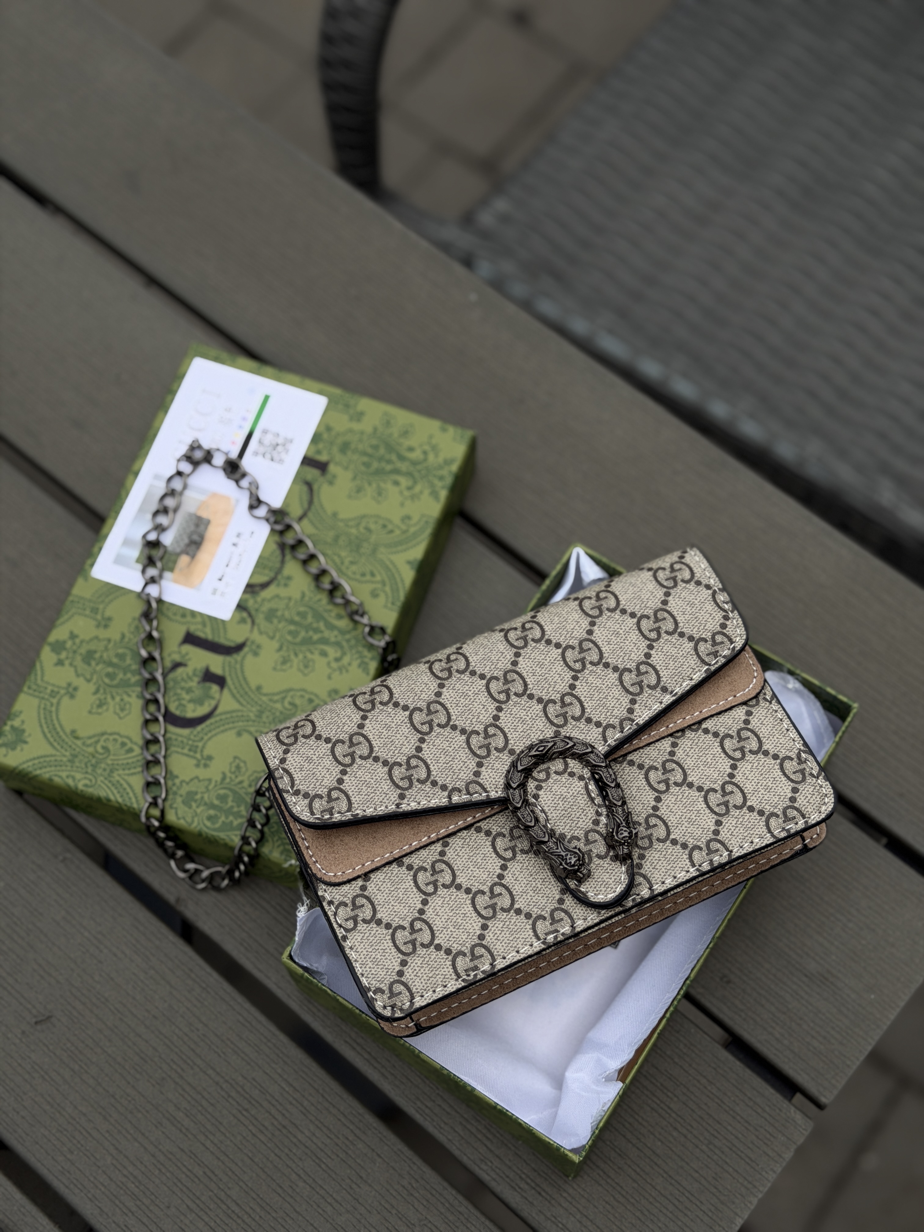 Сумка " Gucci " міні з коробкою — фото 2