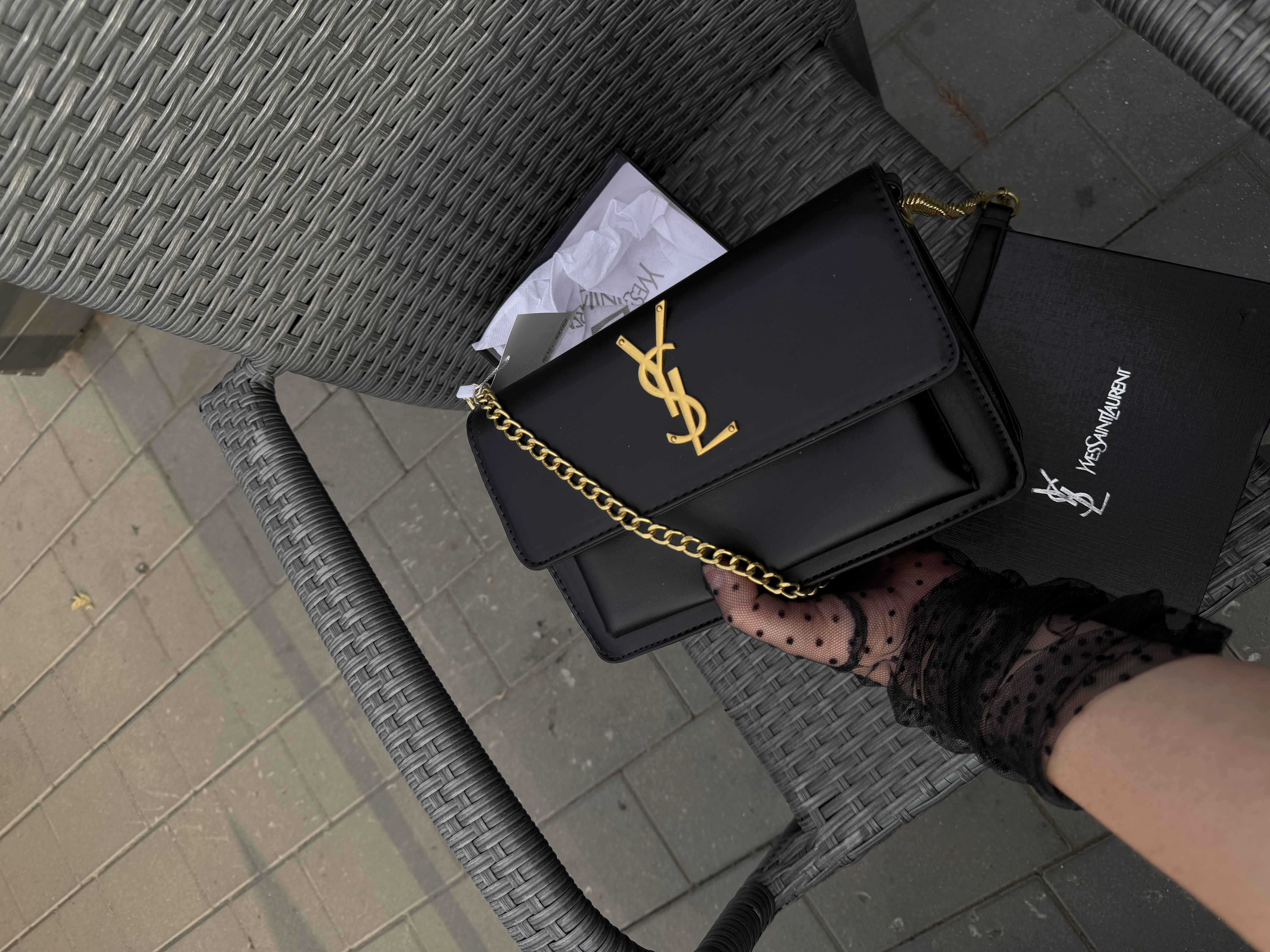 Сумка " Ysl " екошкіра з коробкою — фото 4