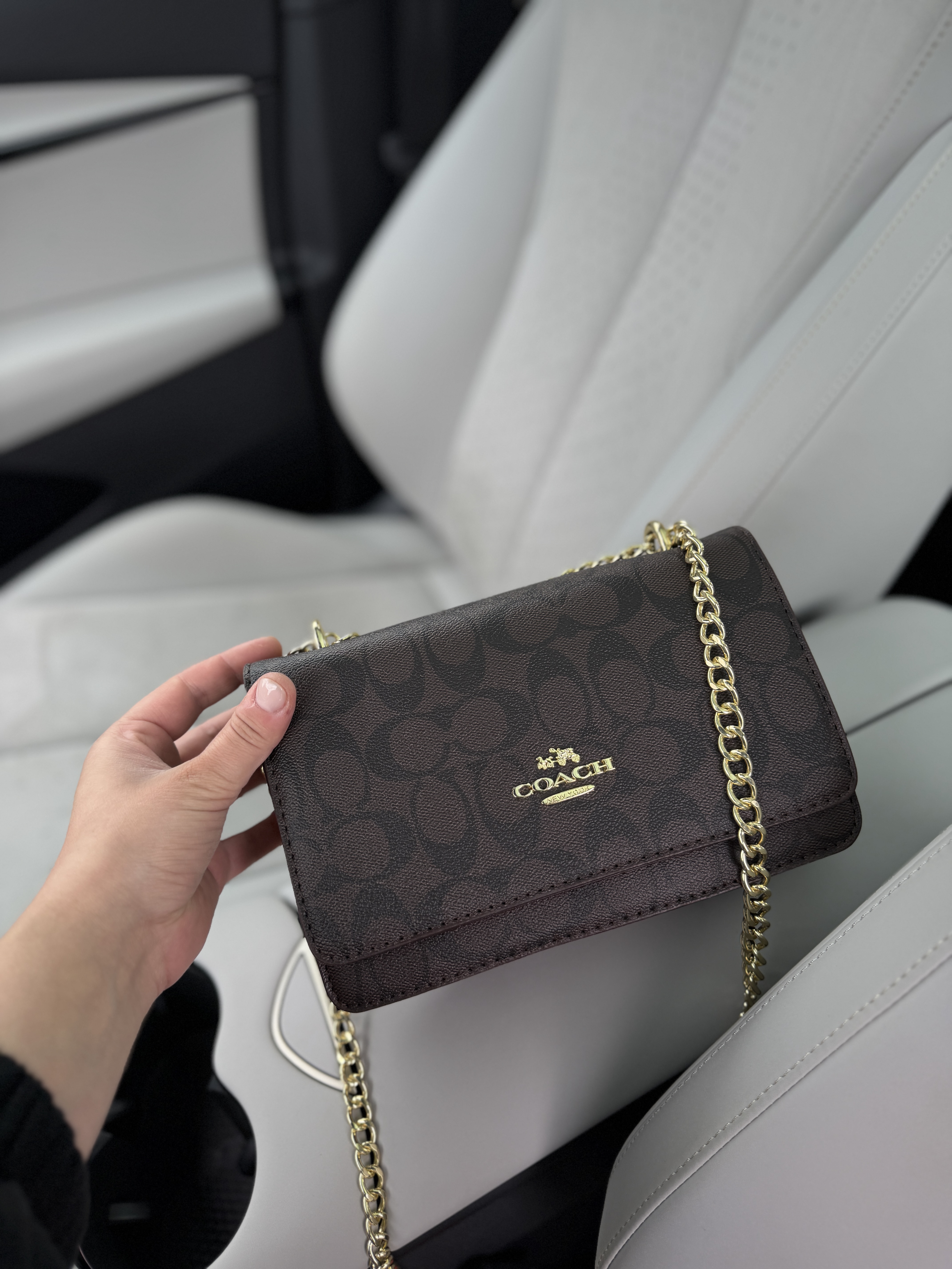 Сумка " Coach " бюджетна золота фурнітура — фото 5