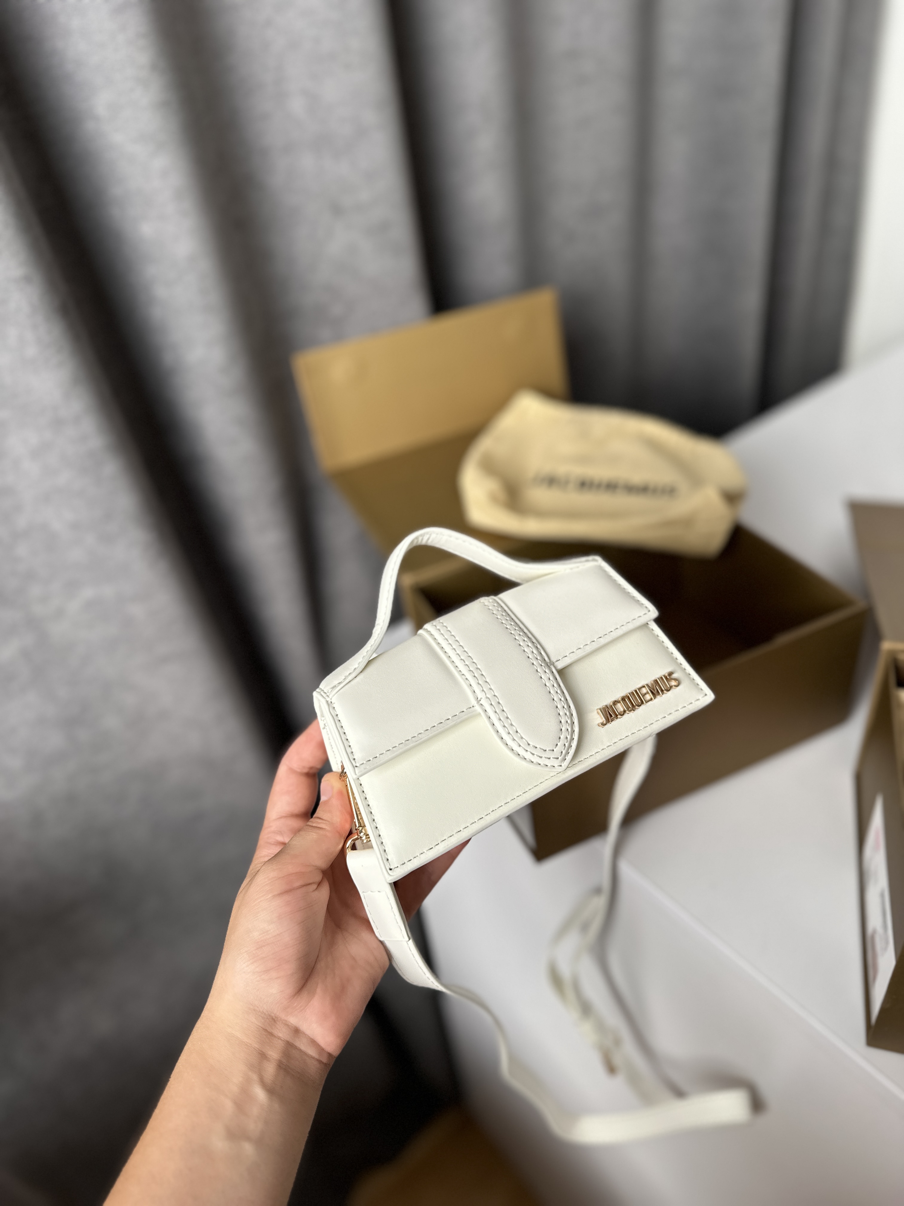 Сумка " Jacquemus " натуральна шкіра з коробкою — фото 10