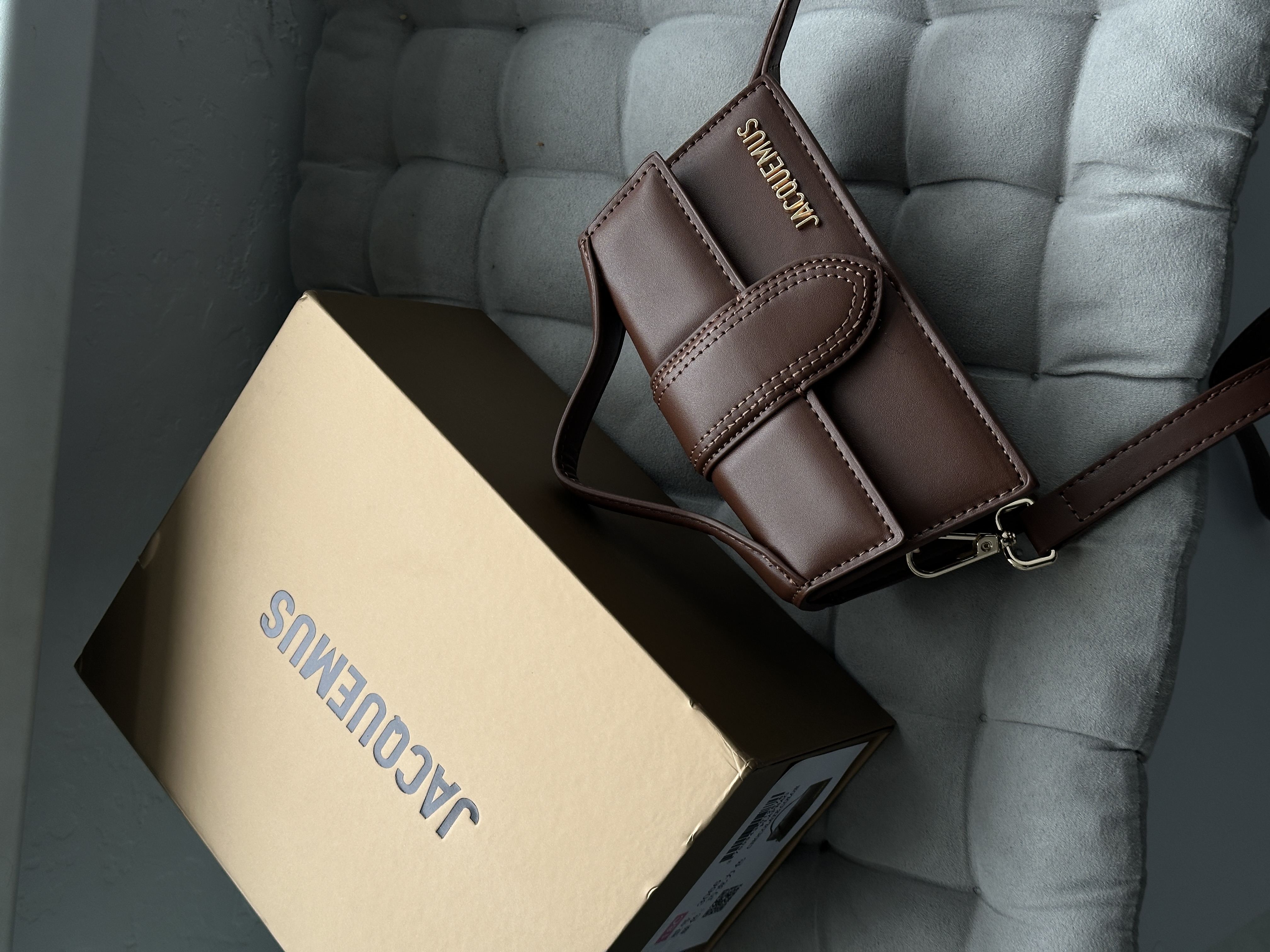 Сумка " Jacquemus " натуральна шкіра з коробкою — фото 2