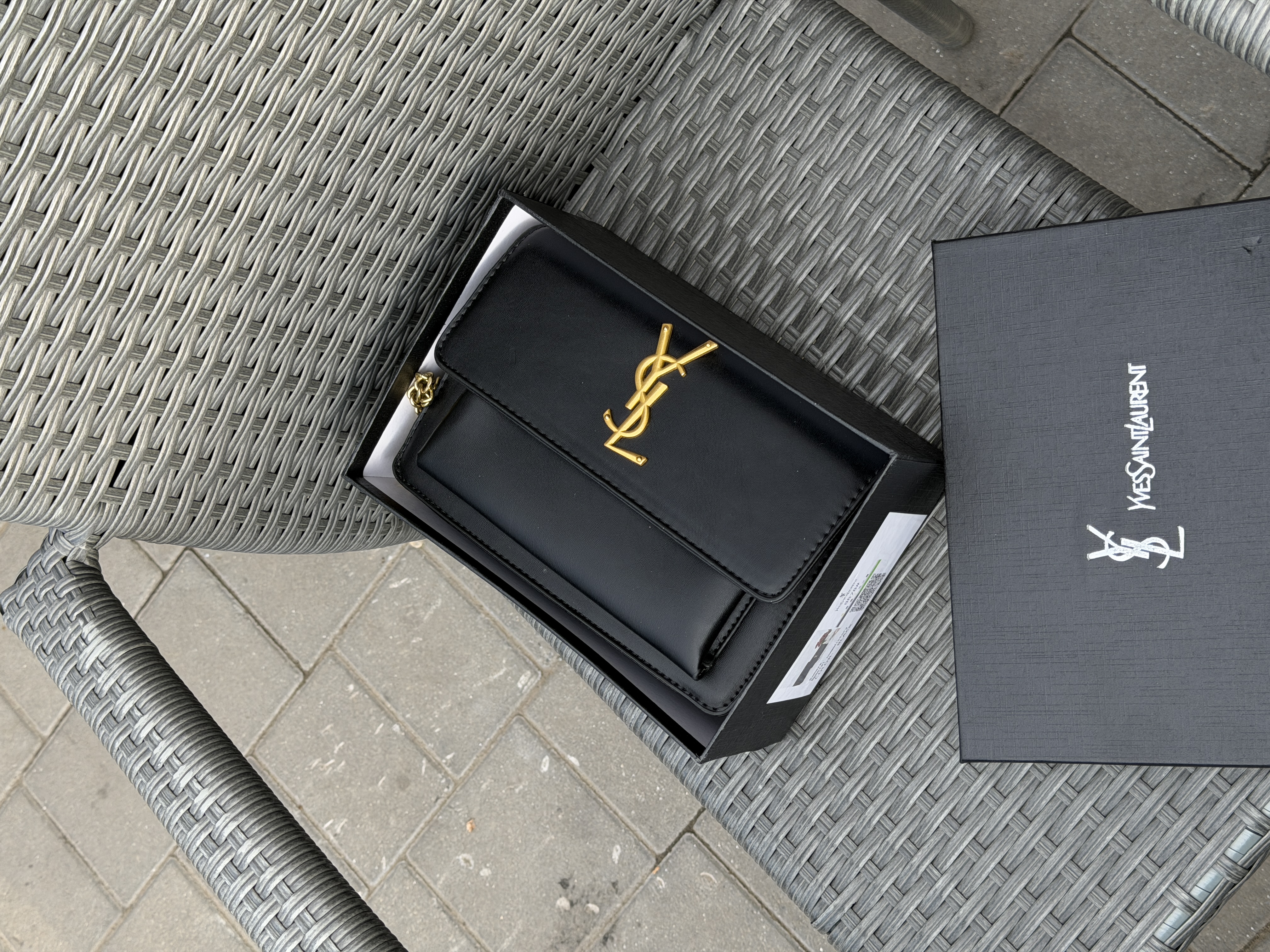 Сумка " Ysl " екошкіра з коробкою — фото 2