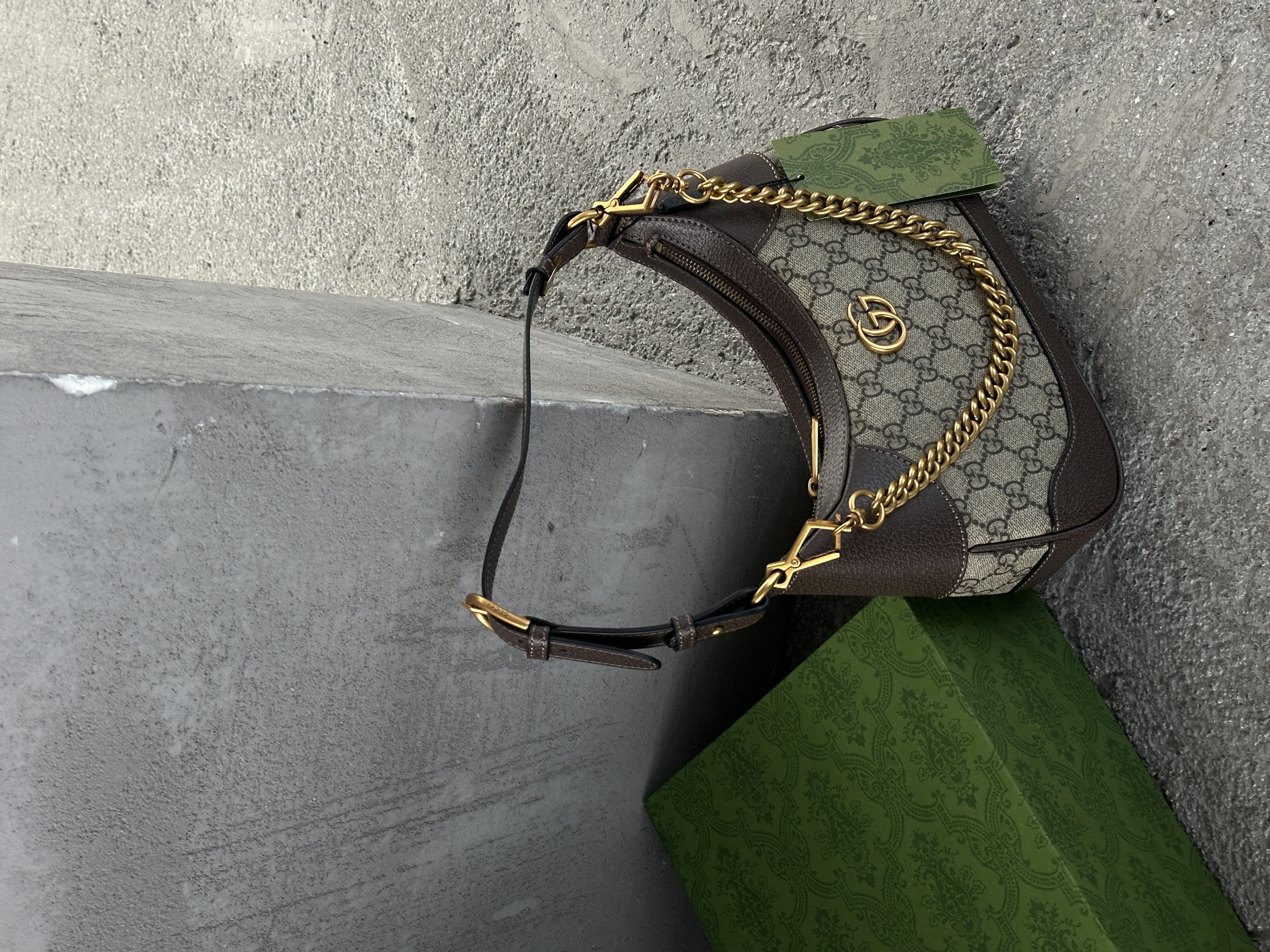 Сумка " Gucci " шкіряна з коробкою — фото 3