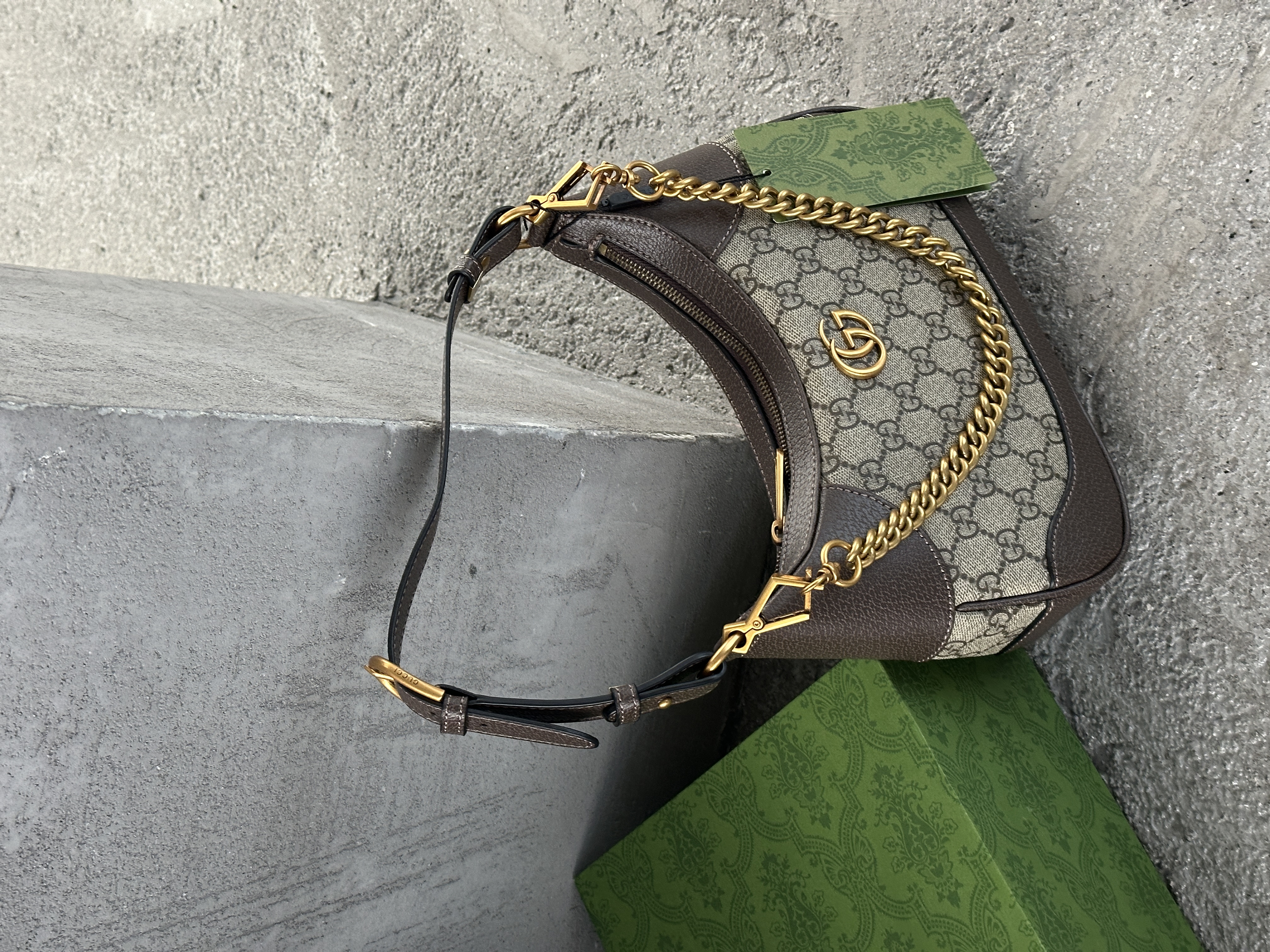 Сумка " Gucci " шкіряна з коробкою — фото 2