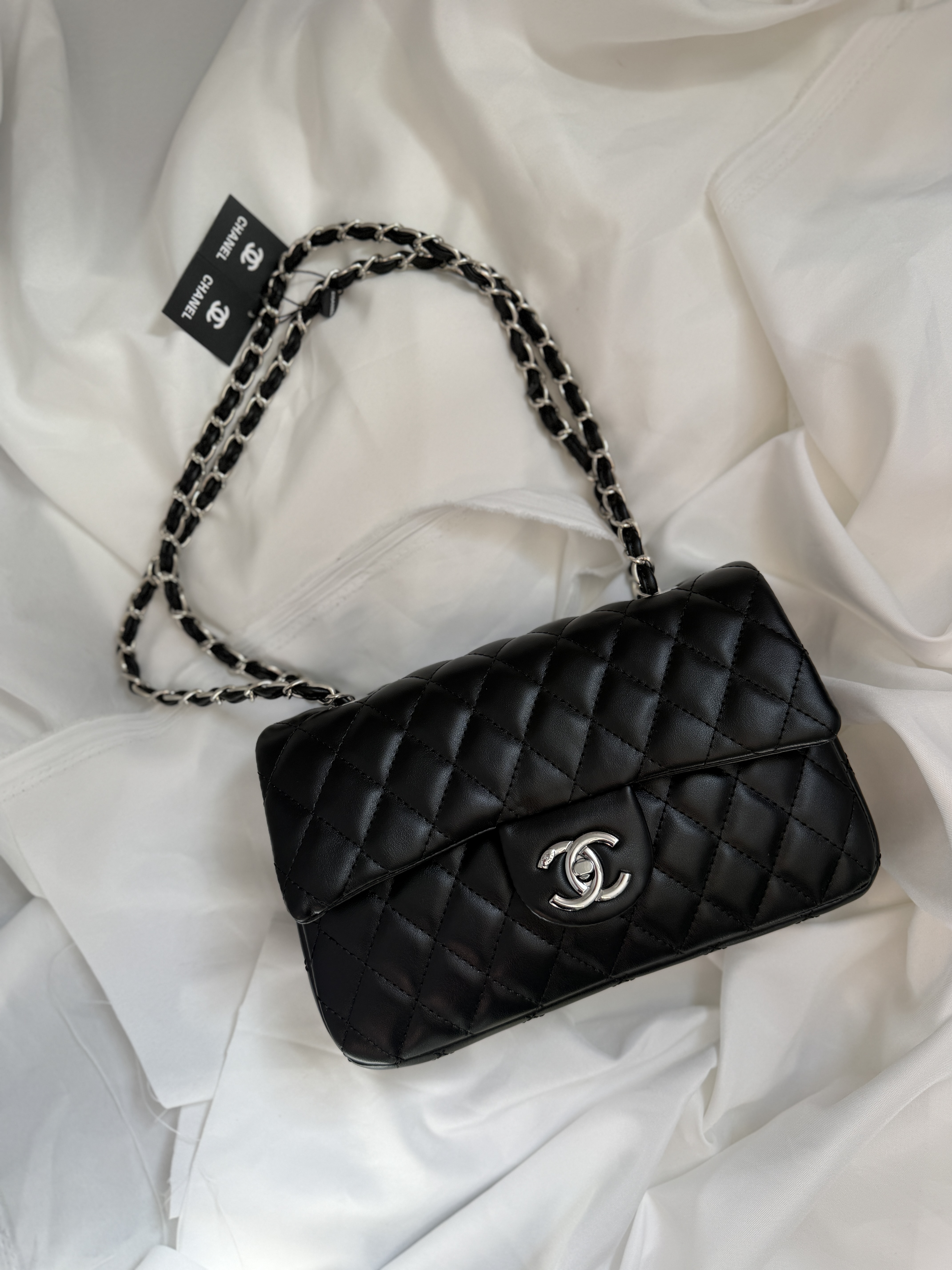 Сумка " Chanel " випукла срібна фурнітура — фото 3