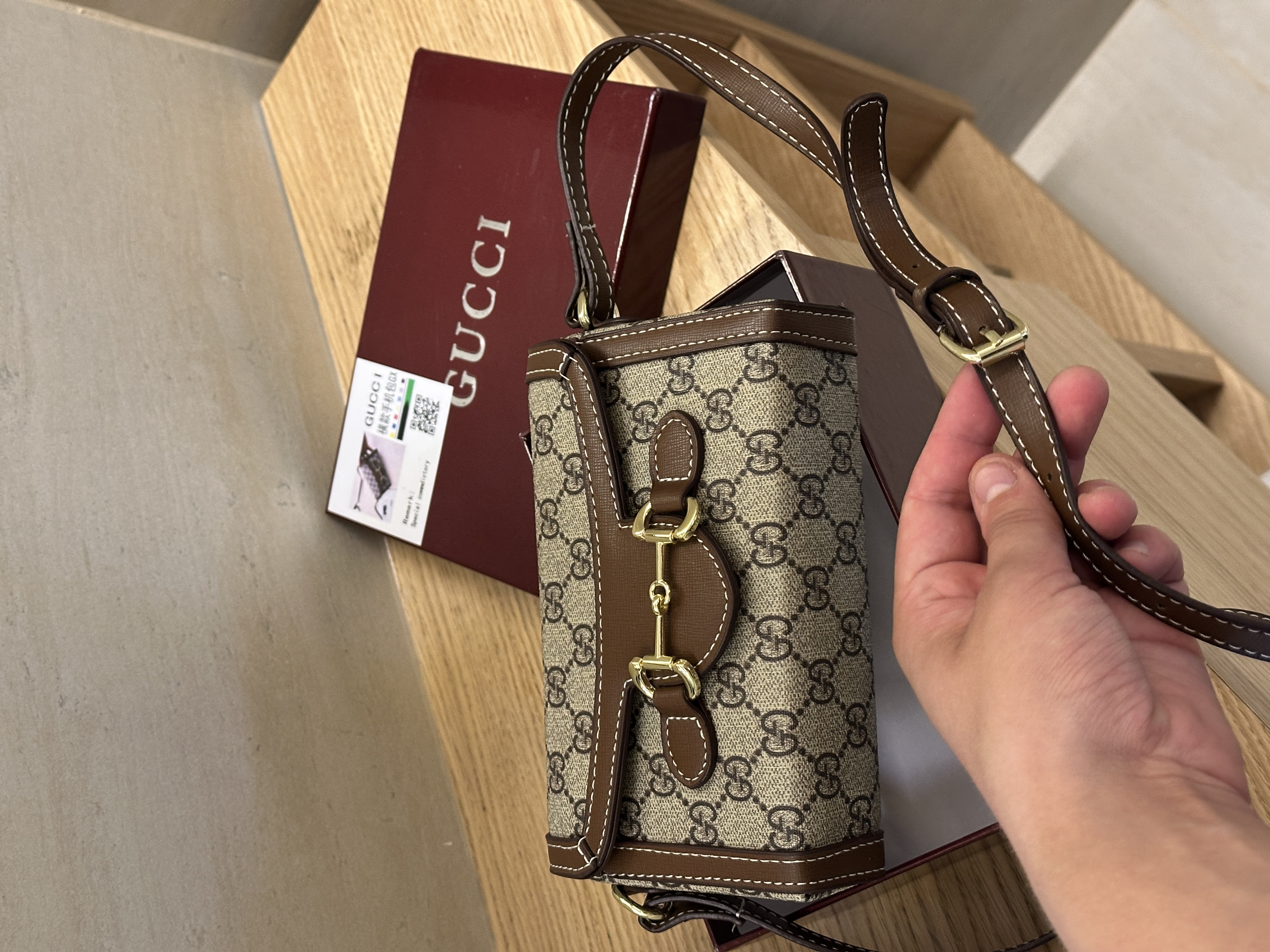 Сумка " Gucci " міні з коробкою — фото 4