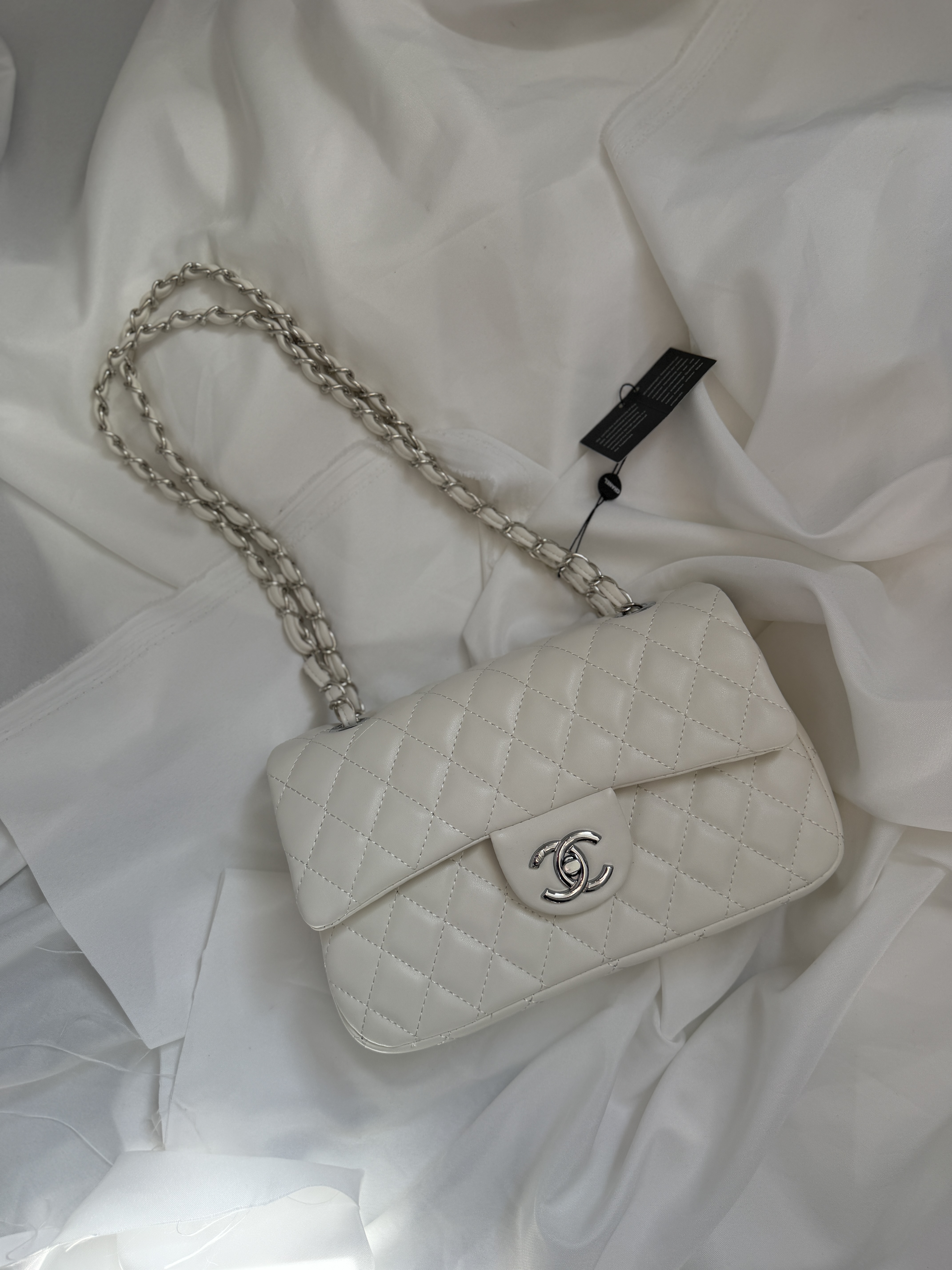 Сумка " Chanel " випукла срібна фурнітура — фото 4