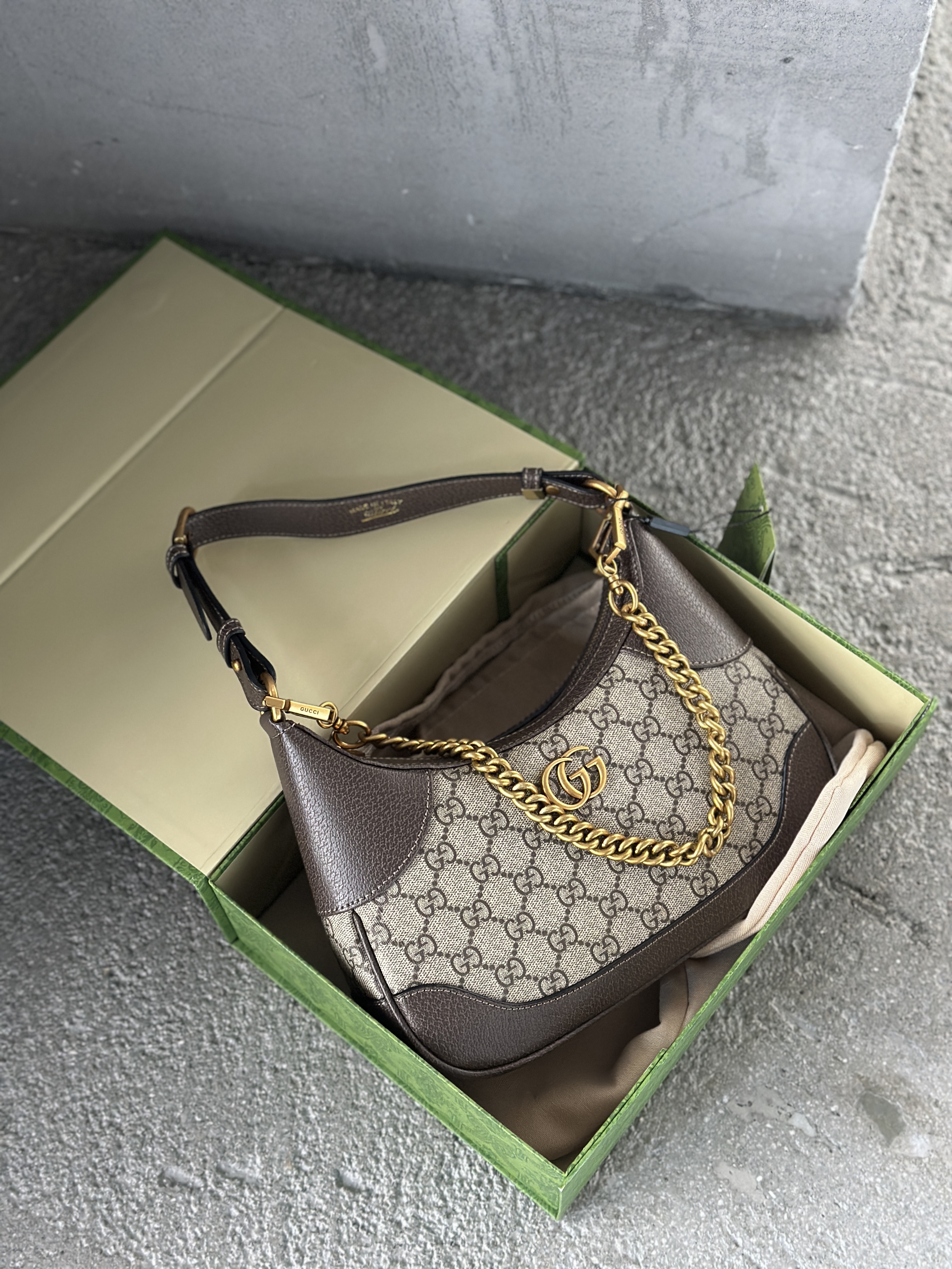 Сумка " Gucci " шкіряна з коробкою — фото 5