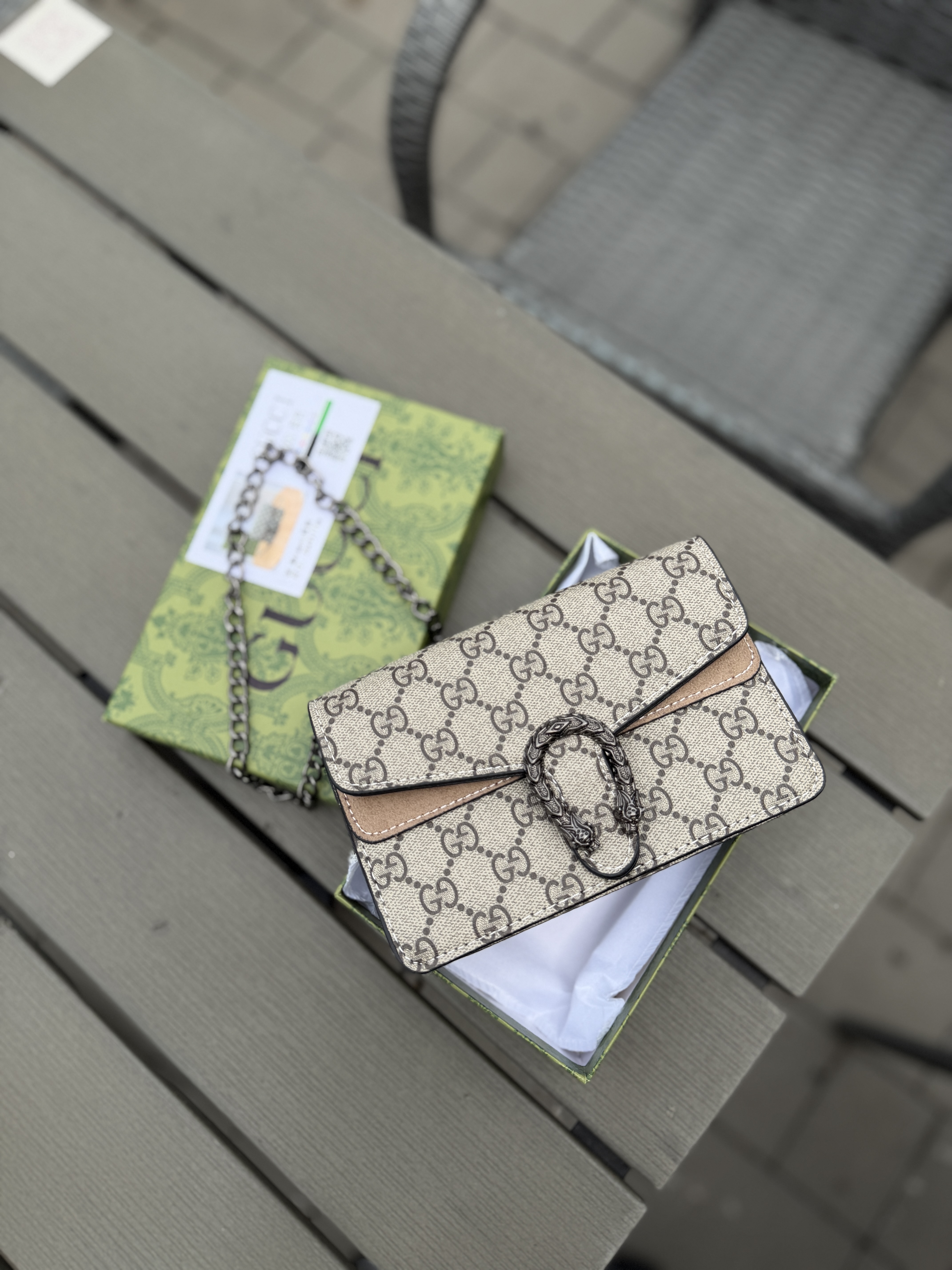 Сумка " Gucci " міні з коробкою — фото 3