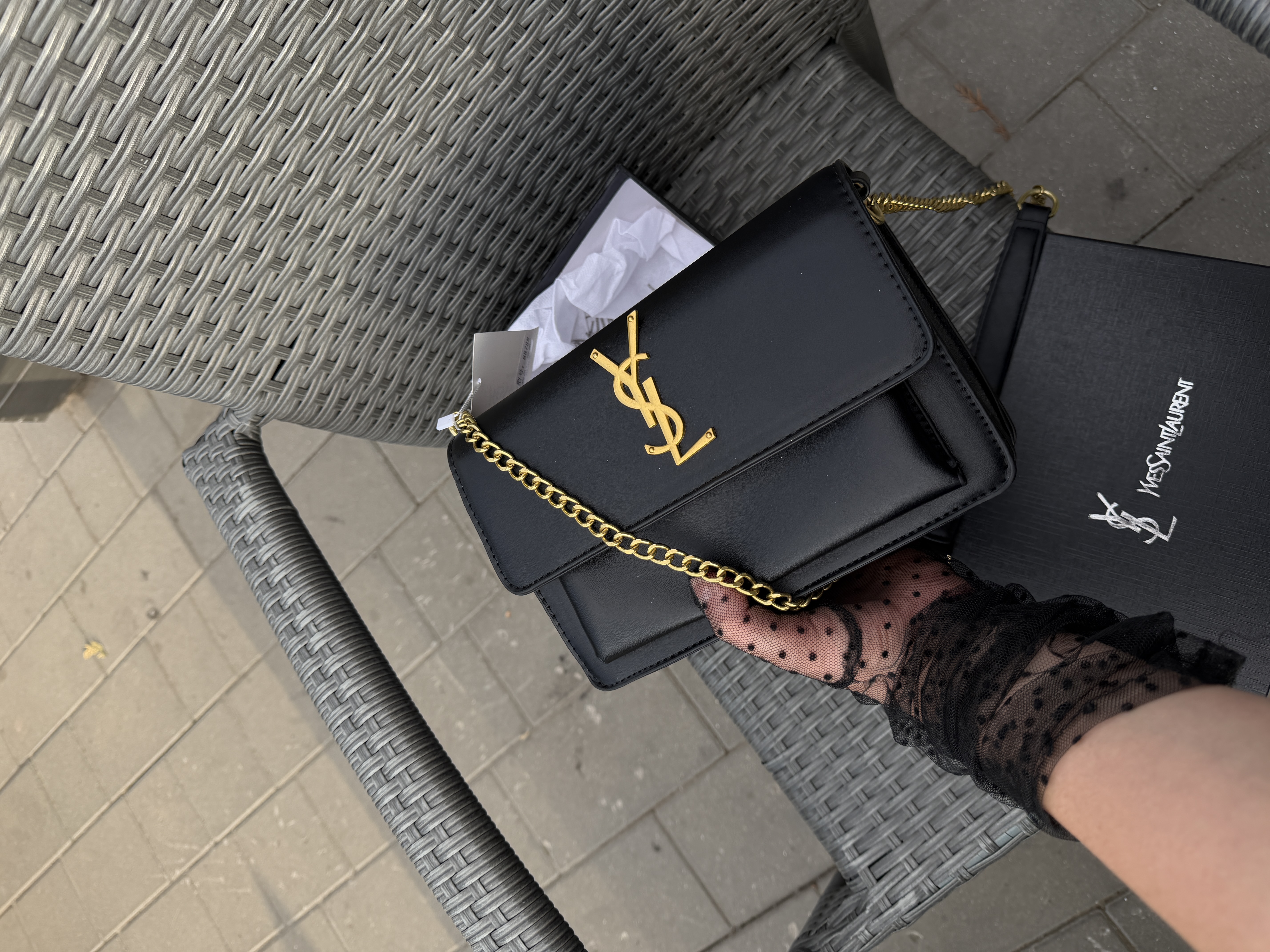 Сумка " Ysl " екошкіра з коробкою — фото 3