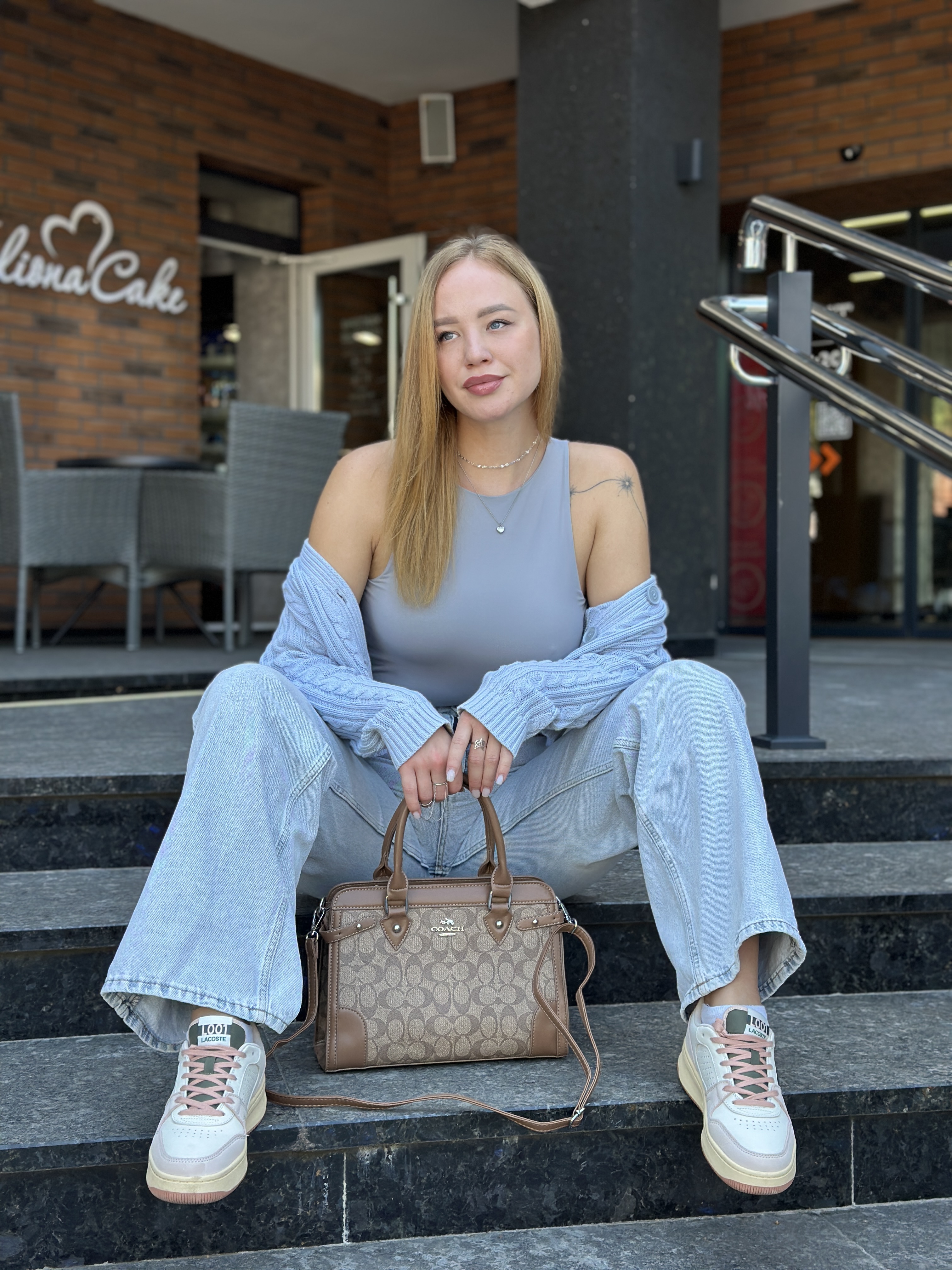 Сумка " Coach " шопер з вкладками — фото 4