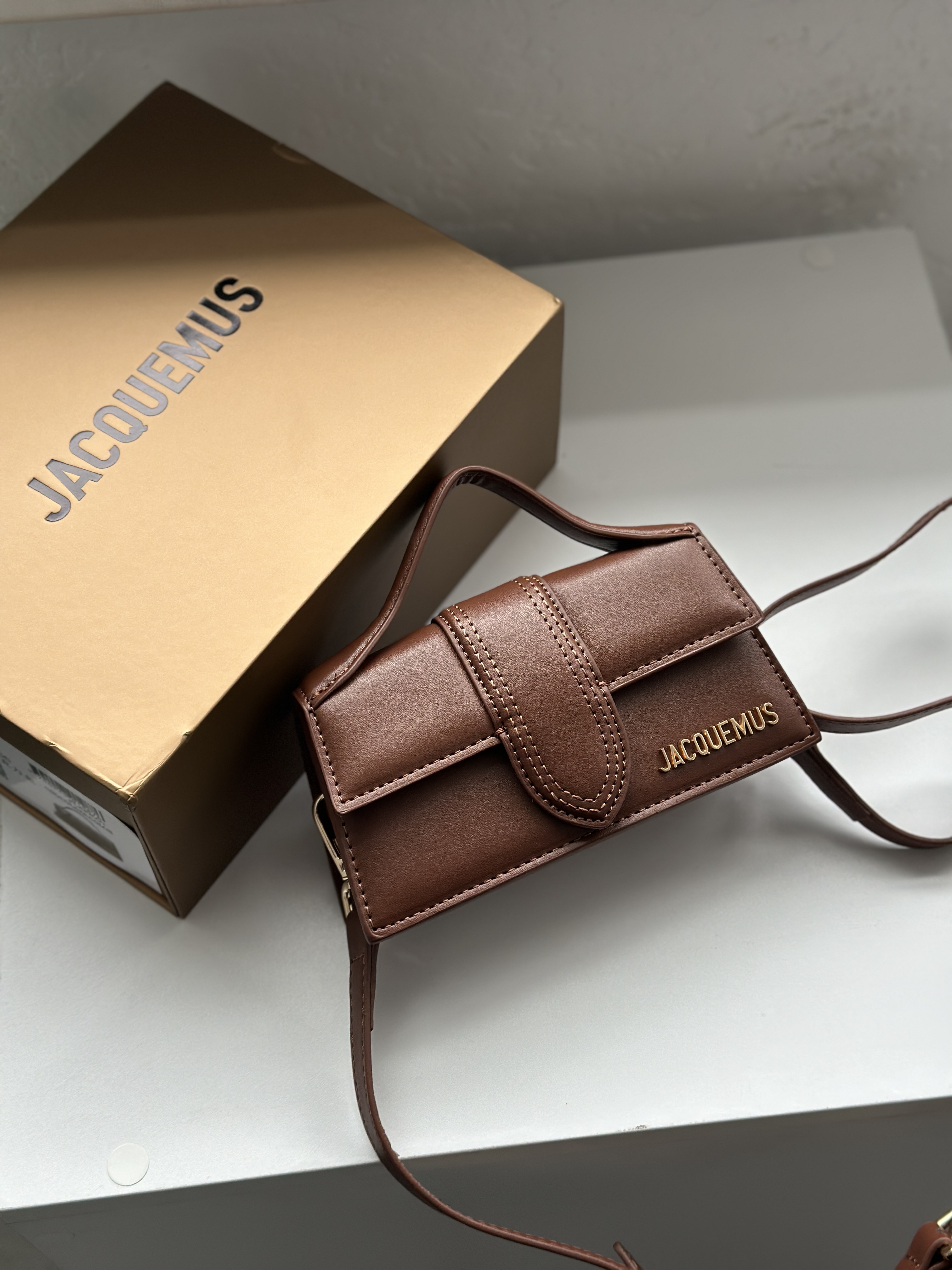 Сумка " Jacquemus " натуральна шкіра з коробкою — фото 3