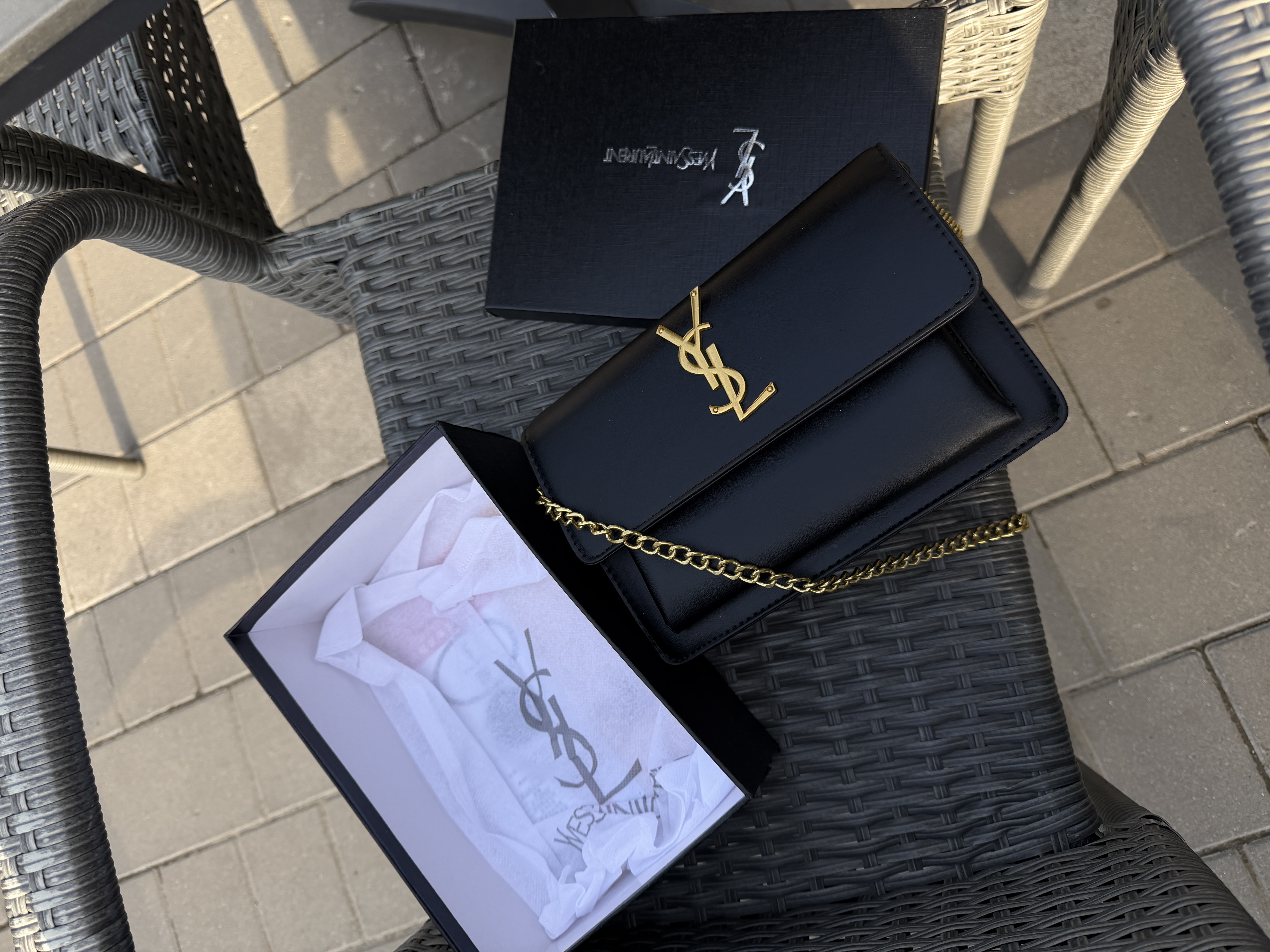 Сумка " Ysl " екошкіра з коробкою — фото 5