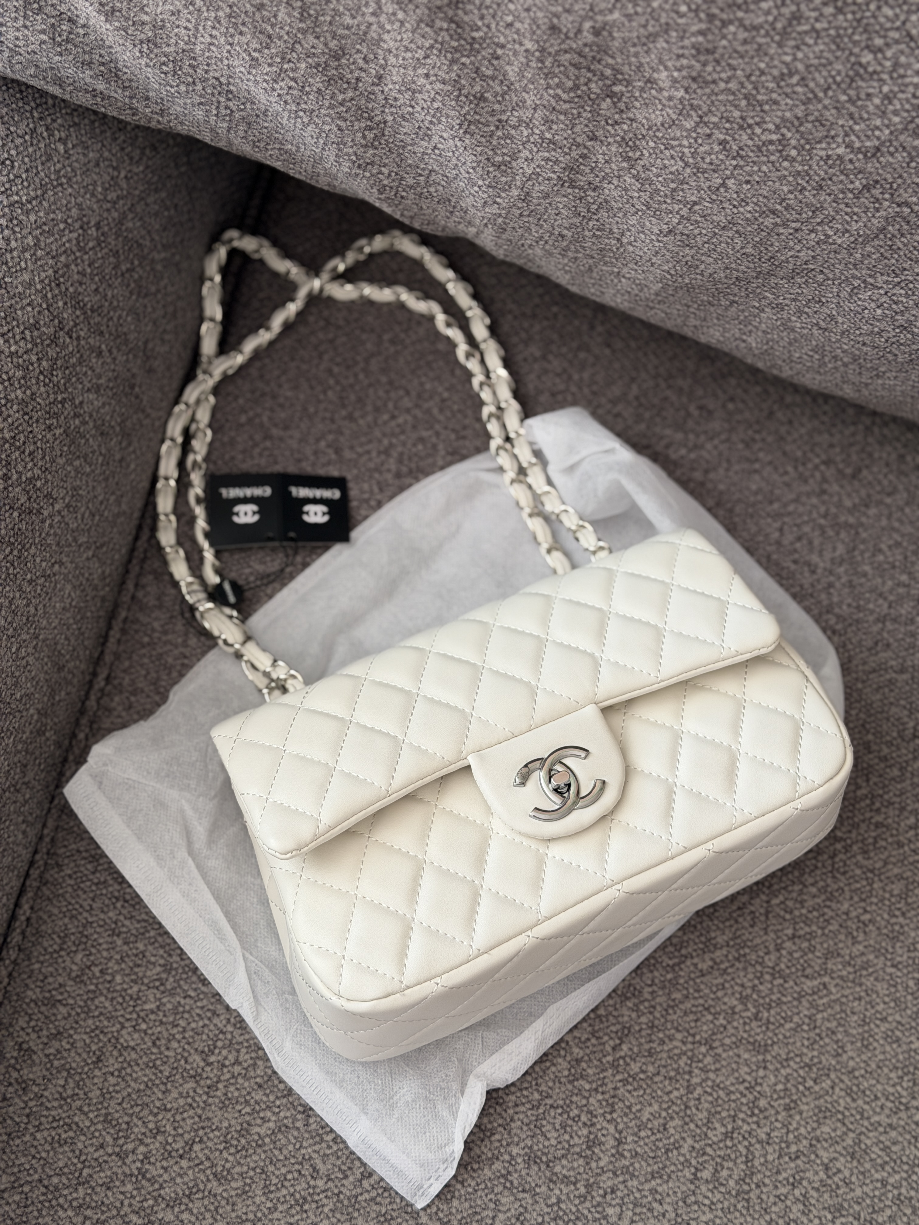Сумка " Chanel " випукла срібна фурнітура — фото 5