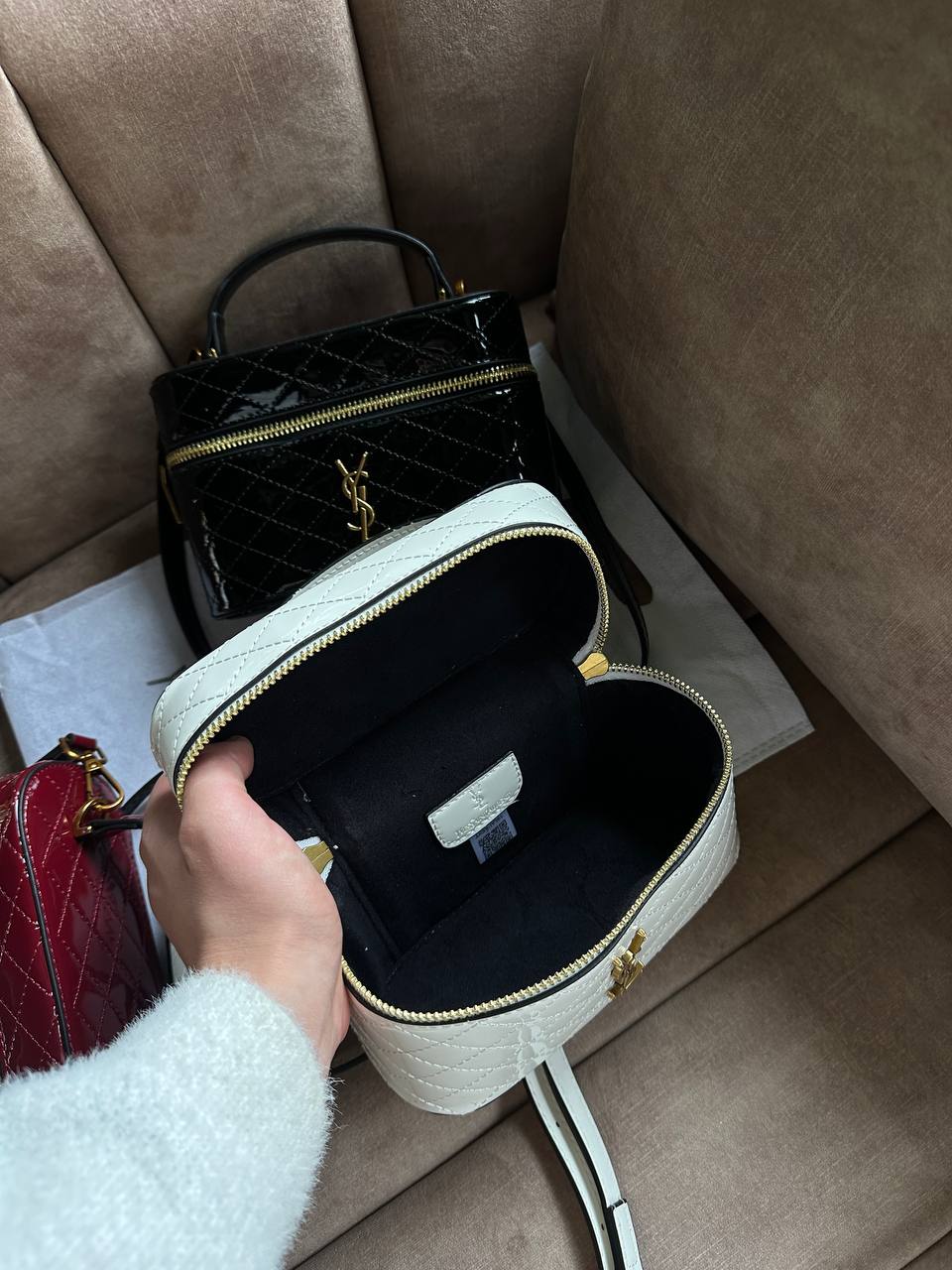 Сумка " Ysl " бочонок лакова — фото 5