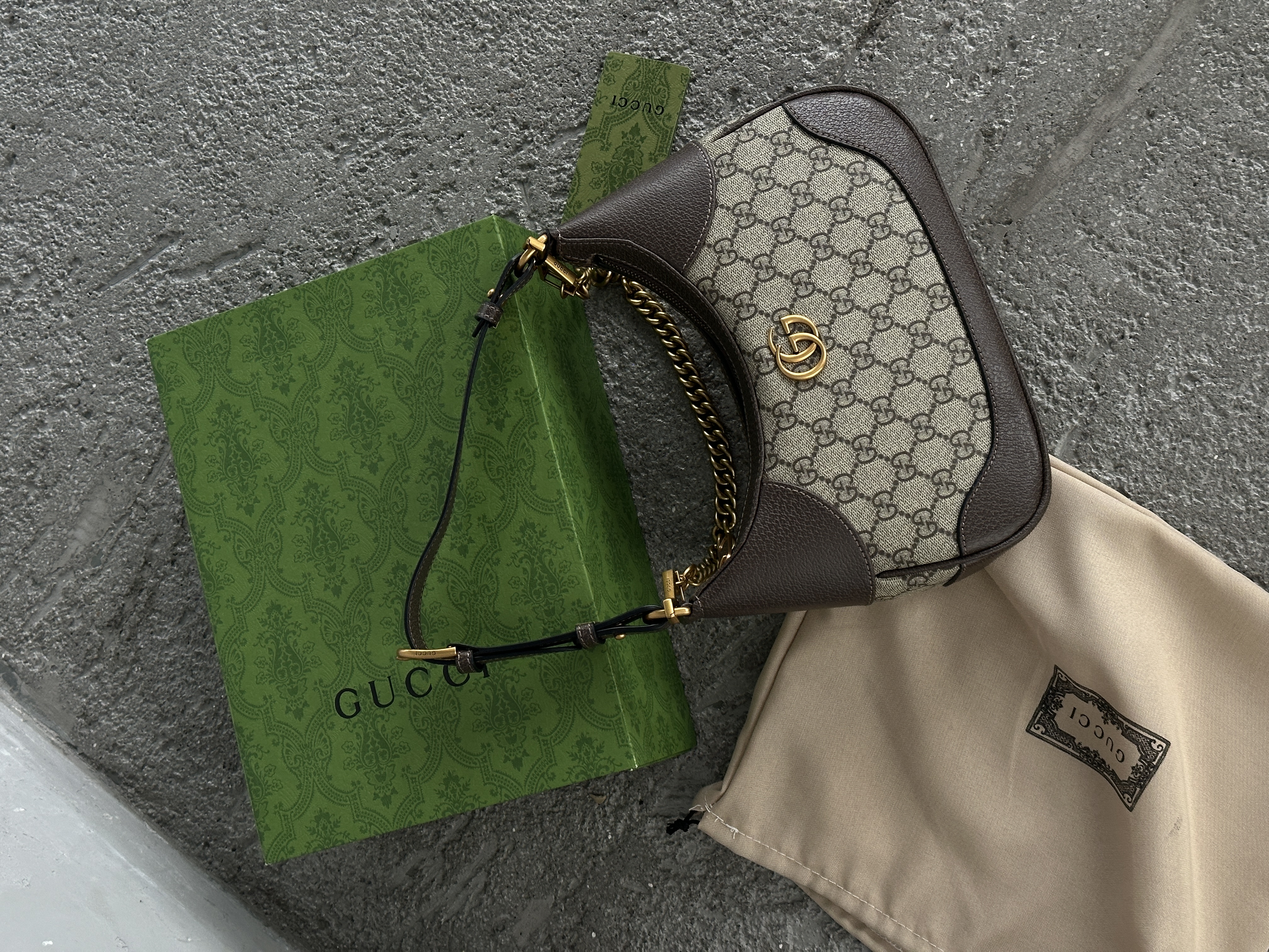 Сумка " Gucci " шкіряна з коробкою — фото 6