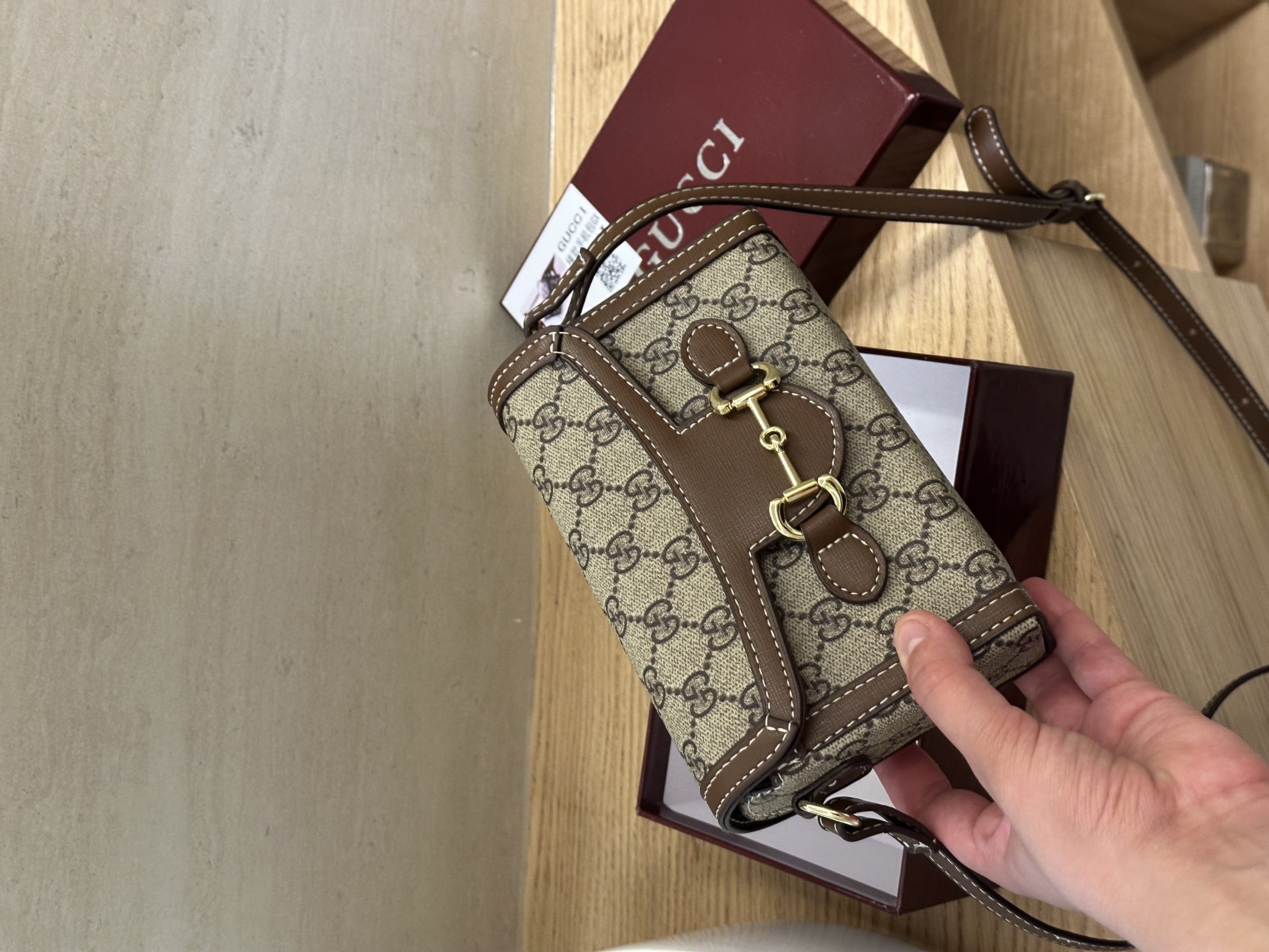 Сумка " Gucci " міні з коробкою — фото 2