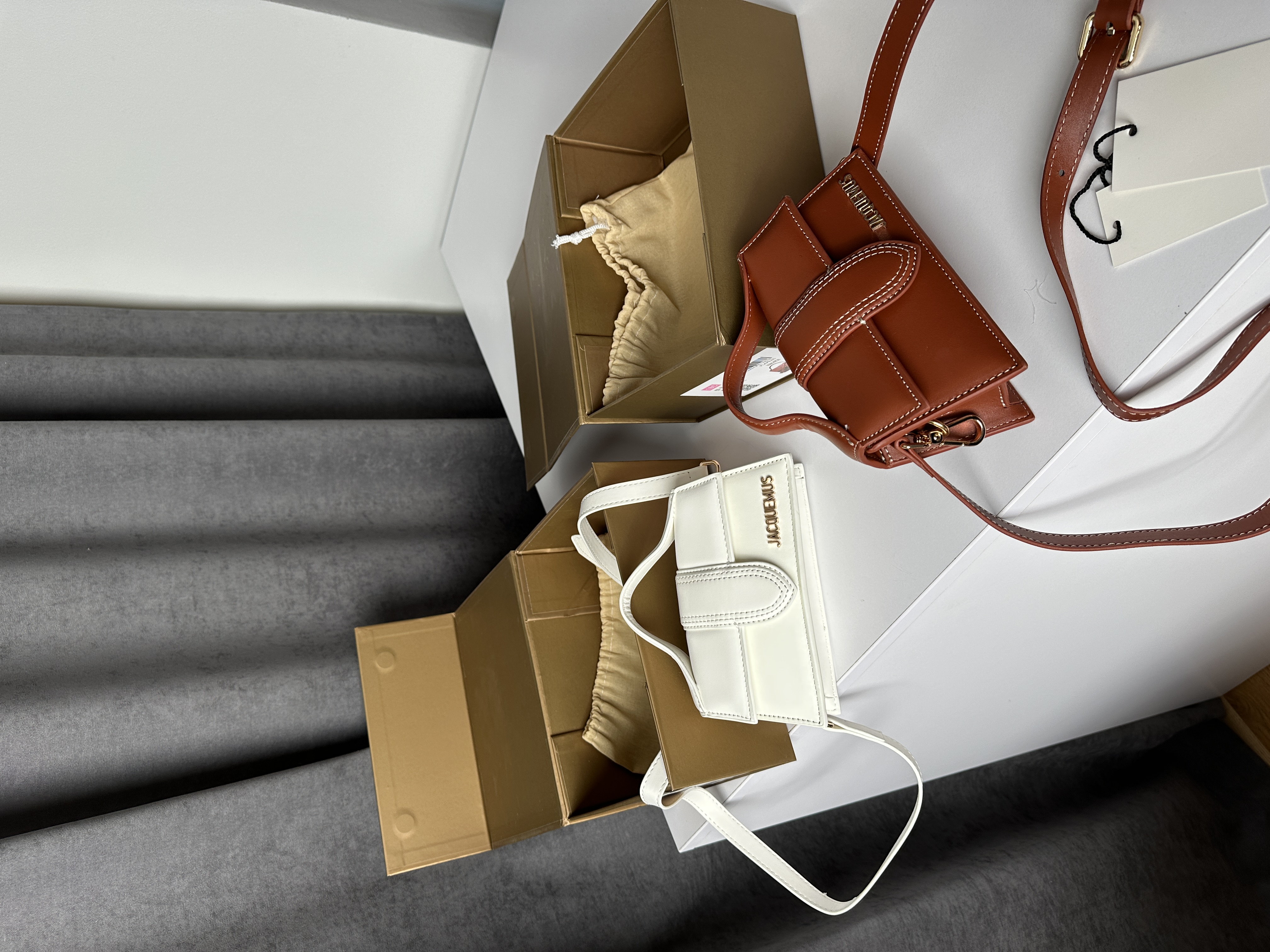 Сумка " Jacquemus " натуральна шкіра з коробкою — фото 13