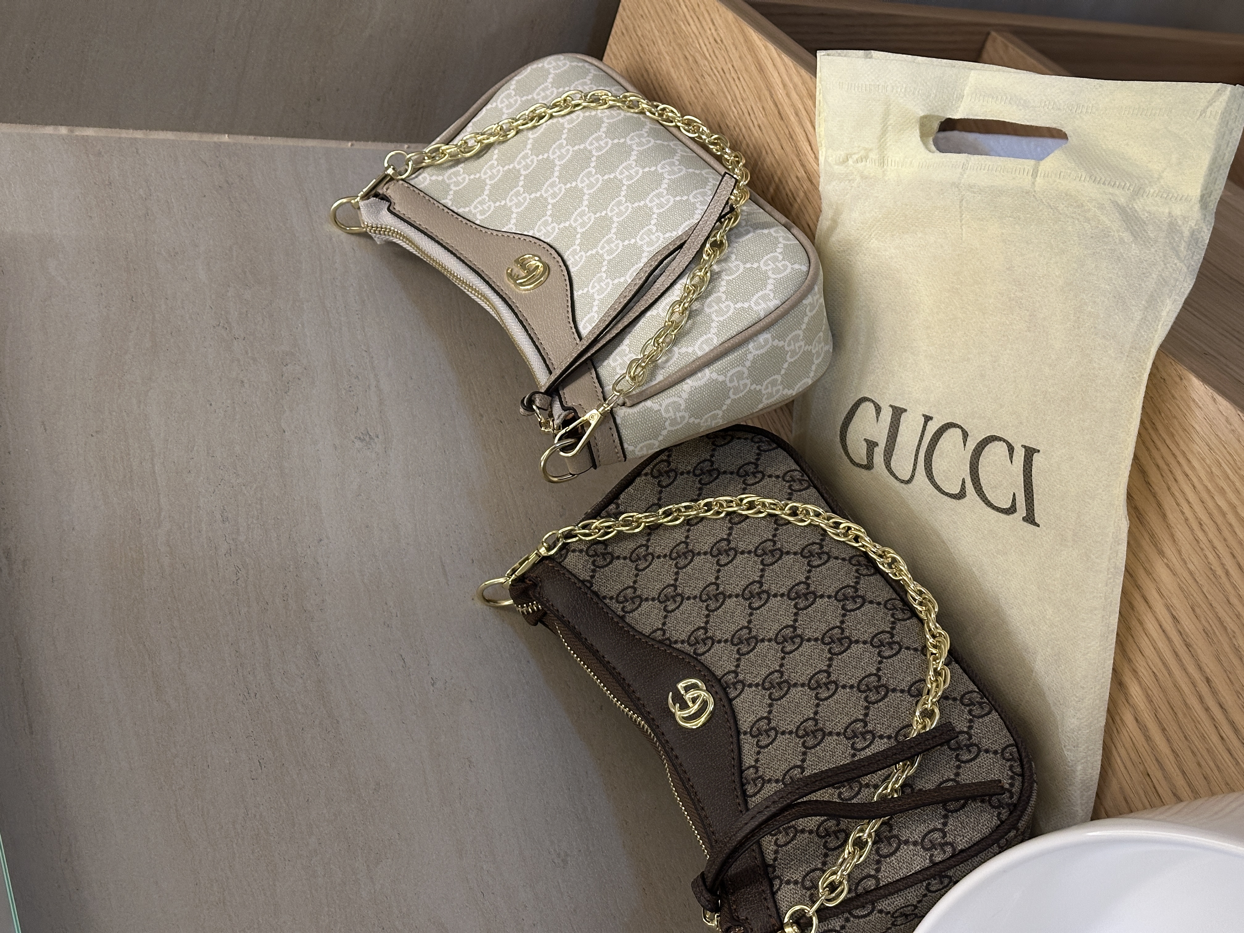 Сумка " Gucci " багет без коробки
