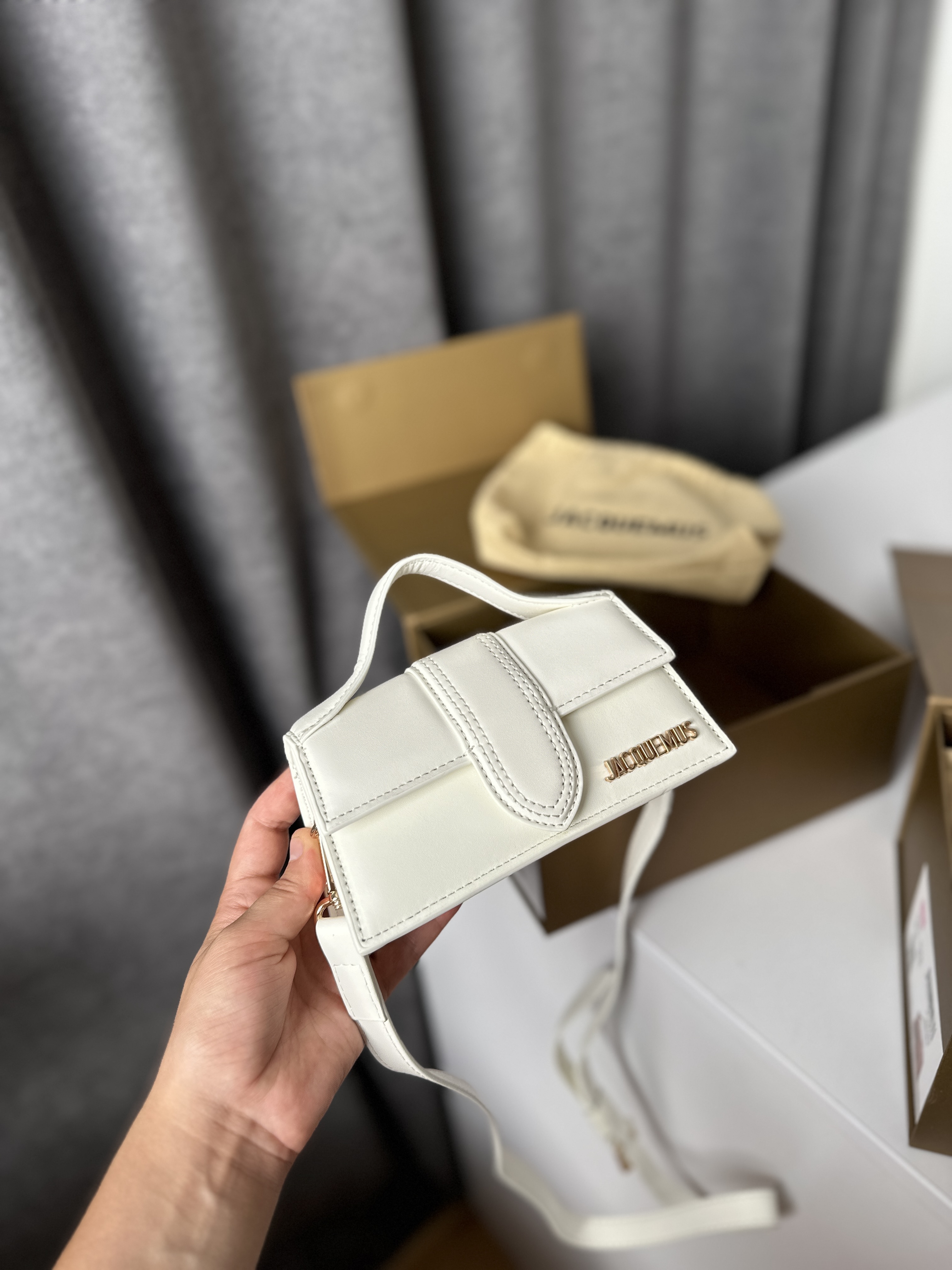 Сумка " Jacquemus " натуральна шкіра з коробкою — фото 9