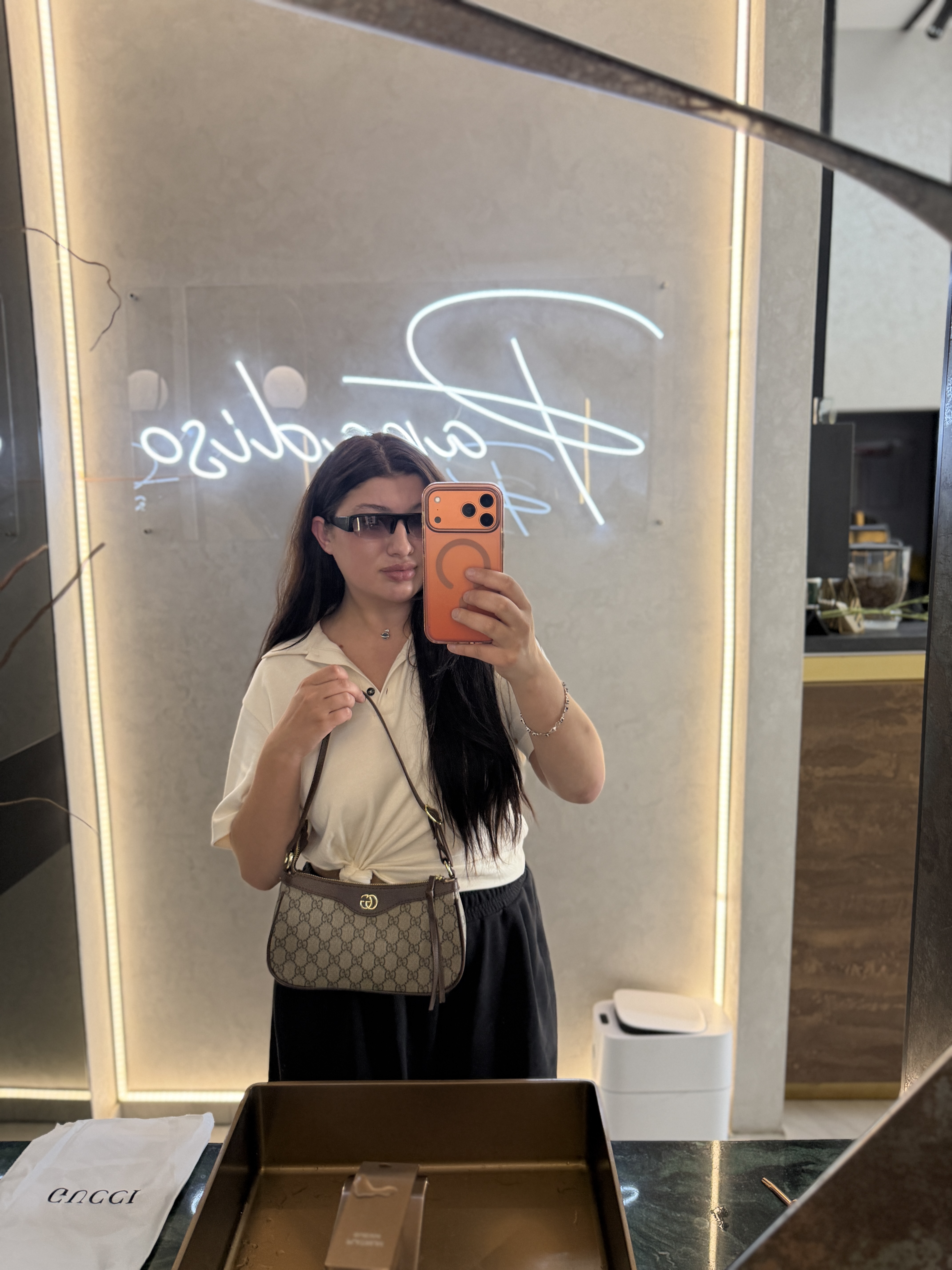 Сумка " Gucci " багет бюджетна — фото 2