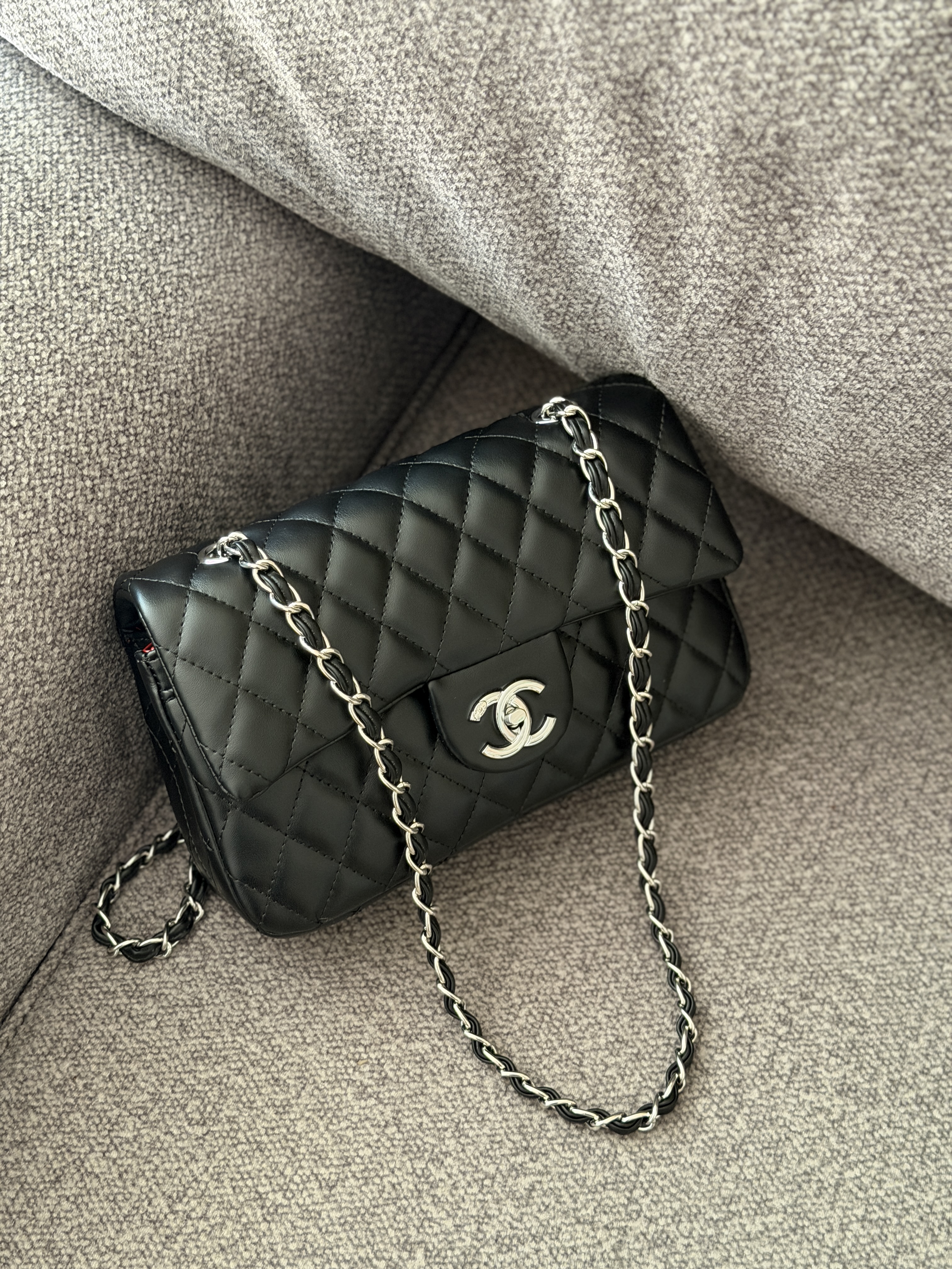 Сумка " Chanel " випукла срібна фурнітура — фото 6