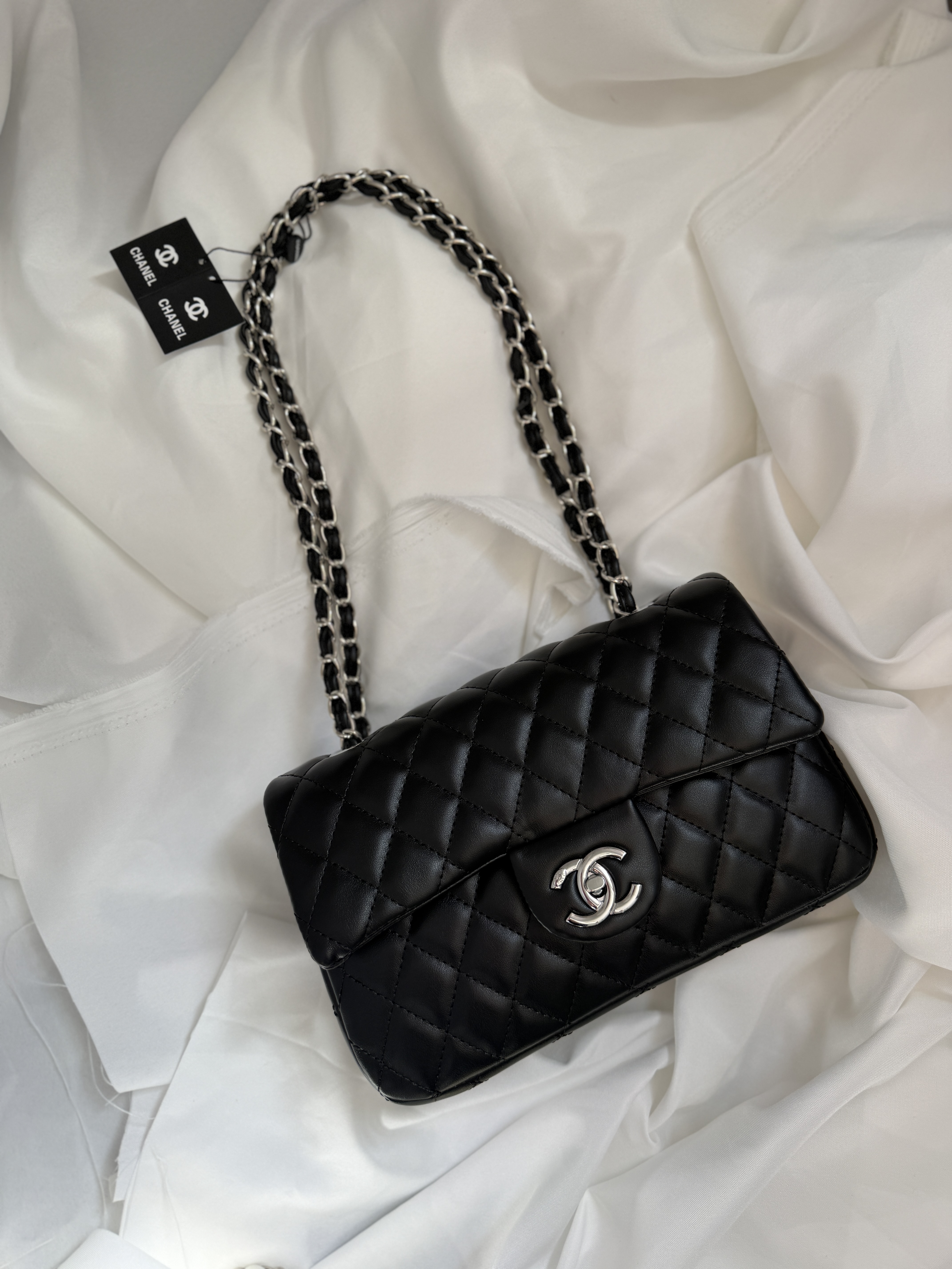 Сумка " Chanel " випукла срібна фурнітура — фото 2